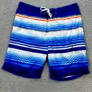 Mens Sonoma Striped Microfiber Board Shorts